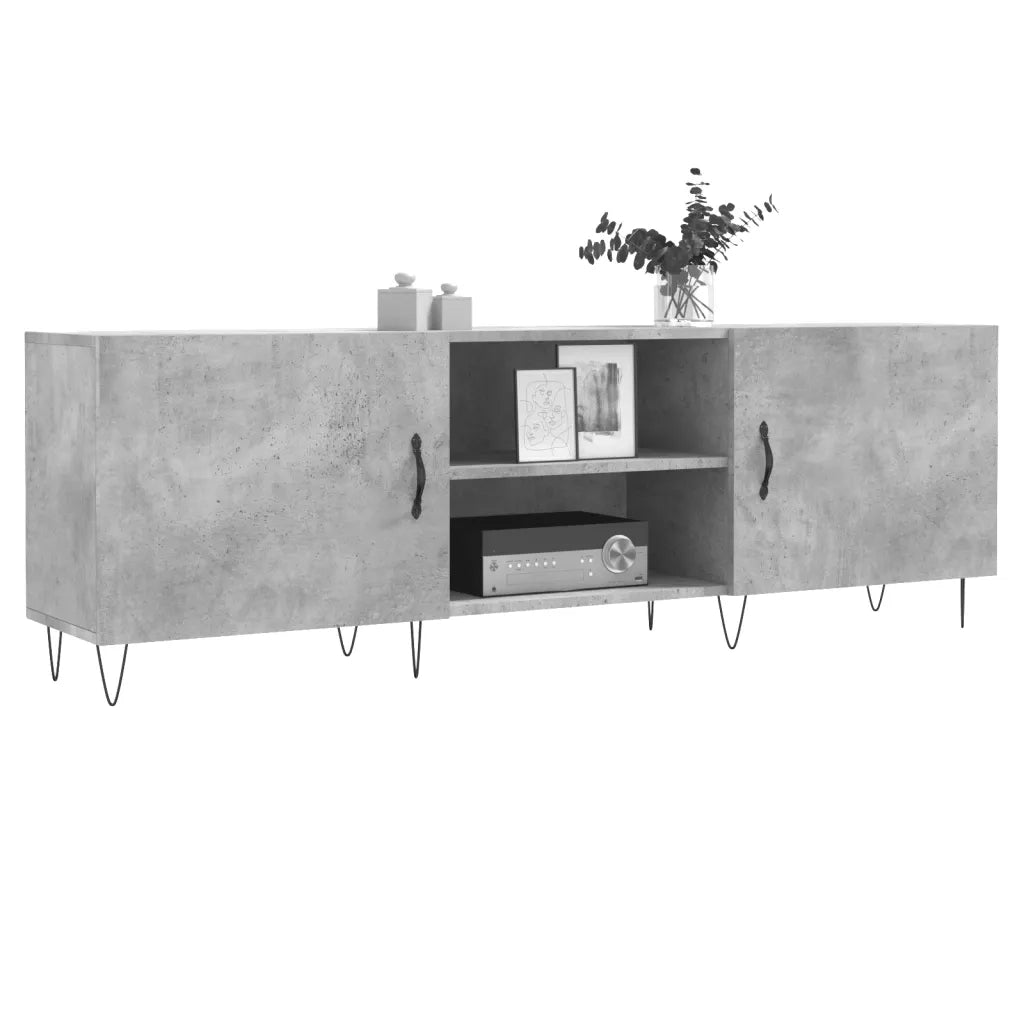 Mobile TV | Armadietto TV | Mobile Porta TV Grigio Cemento 150x30x50cm in Legno Multistrato