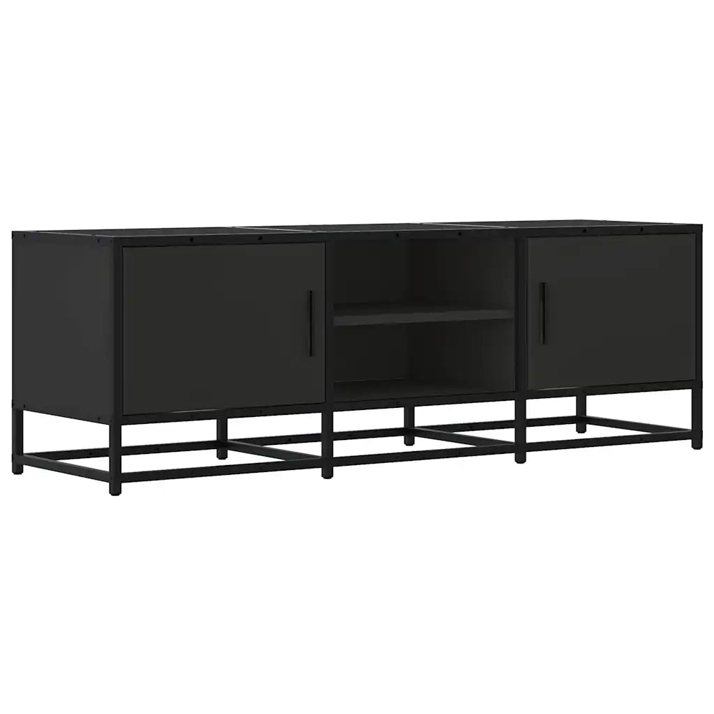 Mobile TV | Armadietto TV | Mobile Porta TV Nero 120x35x41 cm in Truciolato e Metallo