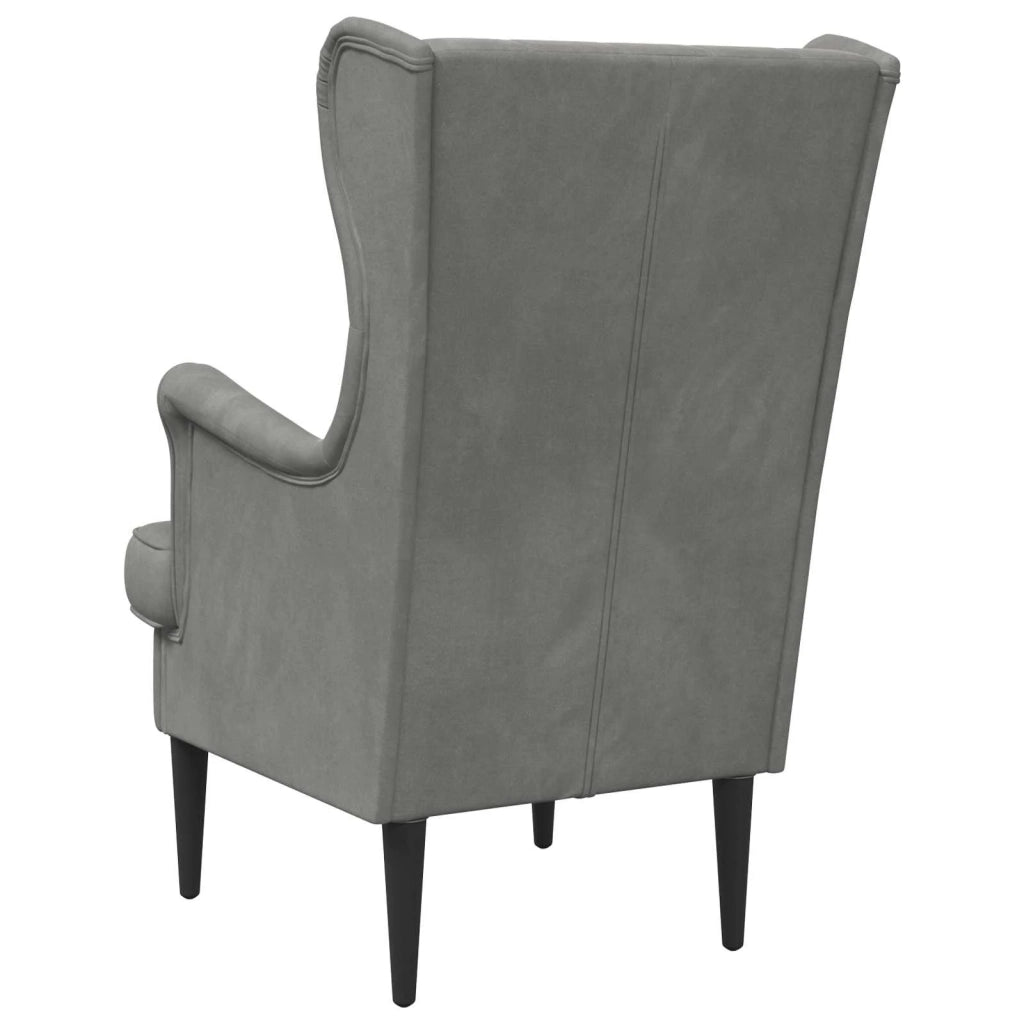 Poltrona | Sedia Relax Grigio Scuro Velluto