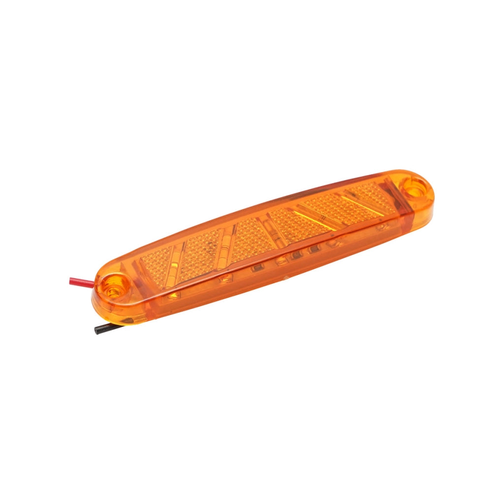 Lampada laterale LED, 12V-24V, gialla, 100 mm, Breckner Germany