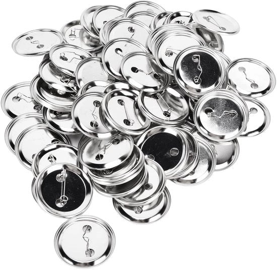 Badge Housings Sostenibili - Materiale per Badge DIY - Badge Artigianale a Mano - 50mm - Regali di Festa - Souvenir - Insegne