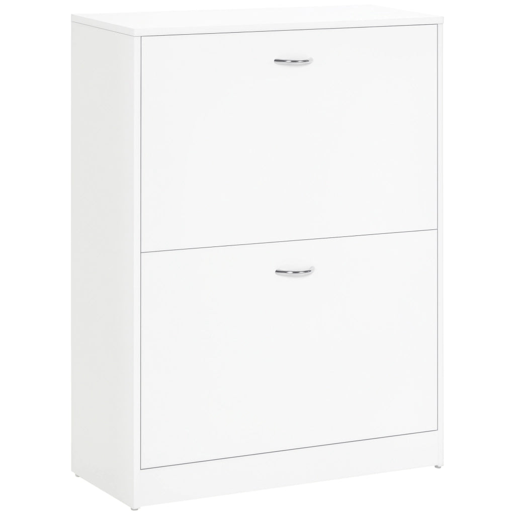 Scarpiera con cassetti e ripiani ¨C Minimal ¨C Bianco 60x24x80 cm