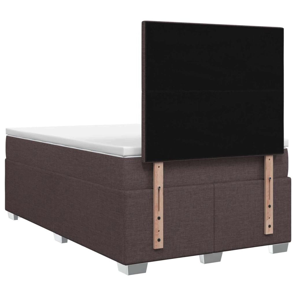 Letto box spring con materasso Marrone Scuro 120 x 200 cm 3454848