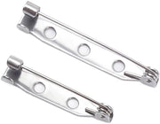 Broches da 200 pezzi - Spille di sicurezza 2 misure - 25 mm / 35 mm - Argento - Ferro - Broche DIY - Spille