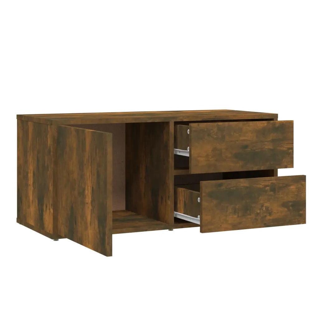 Mobile TV | Armadietto TV | Mobile Porta TV Rovere Fumo 80x34x36 cm in Legno Multistrato