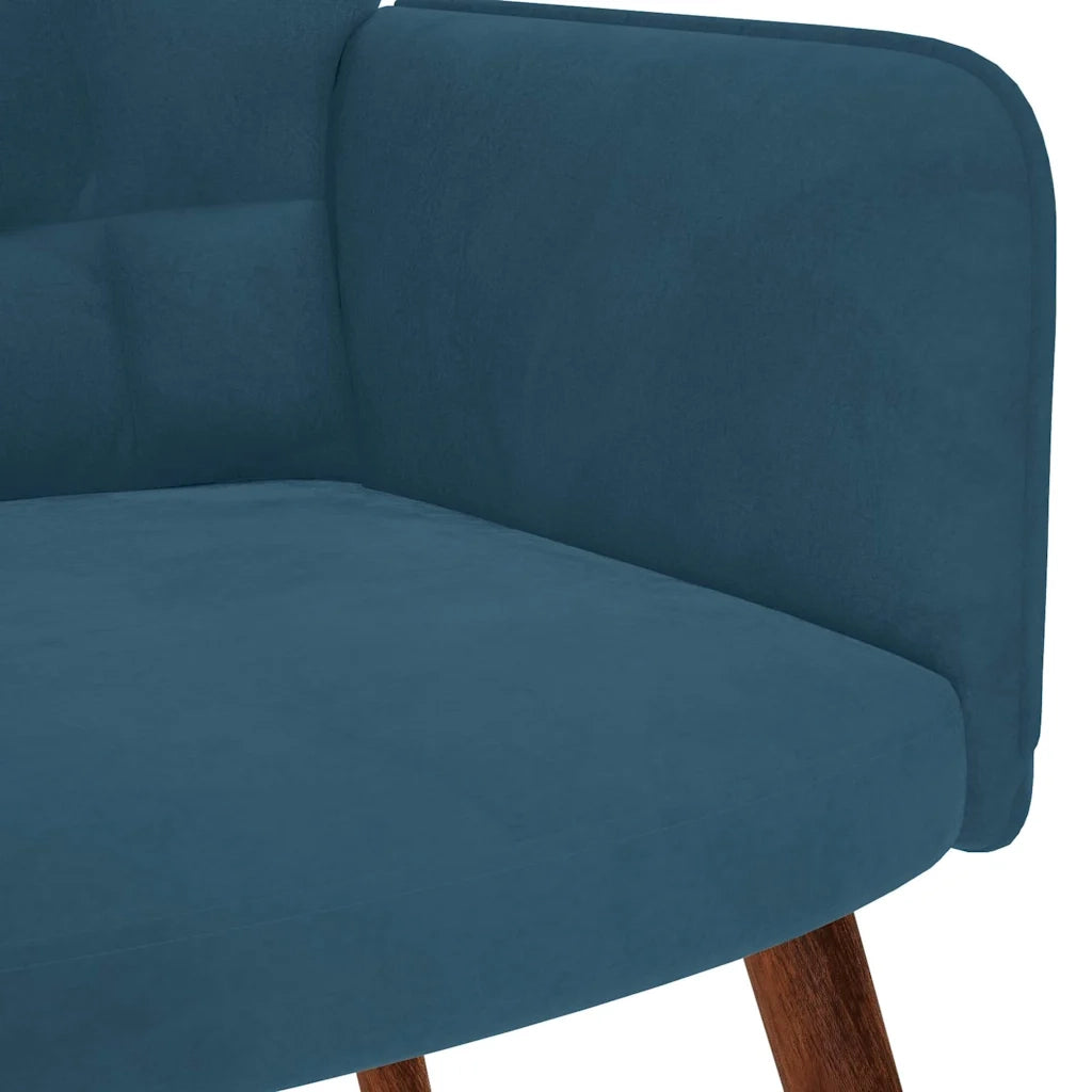 Poltrona Relax Blu in Velluto 4016820