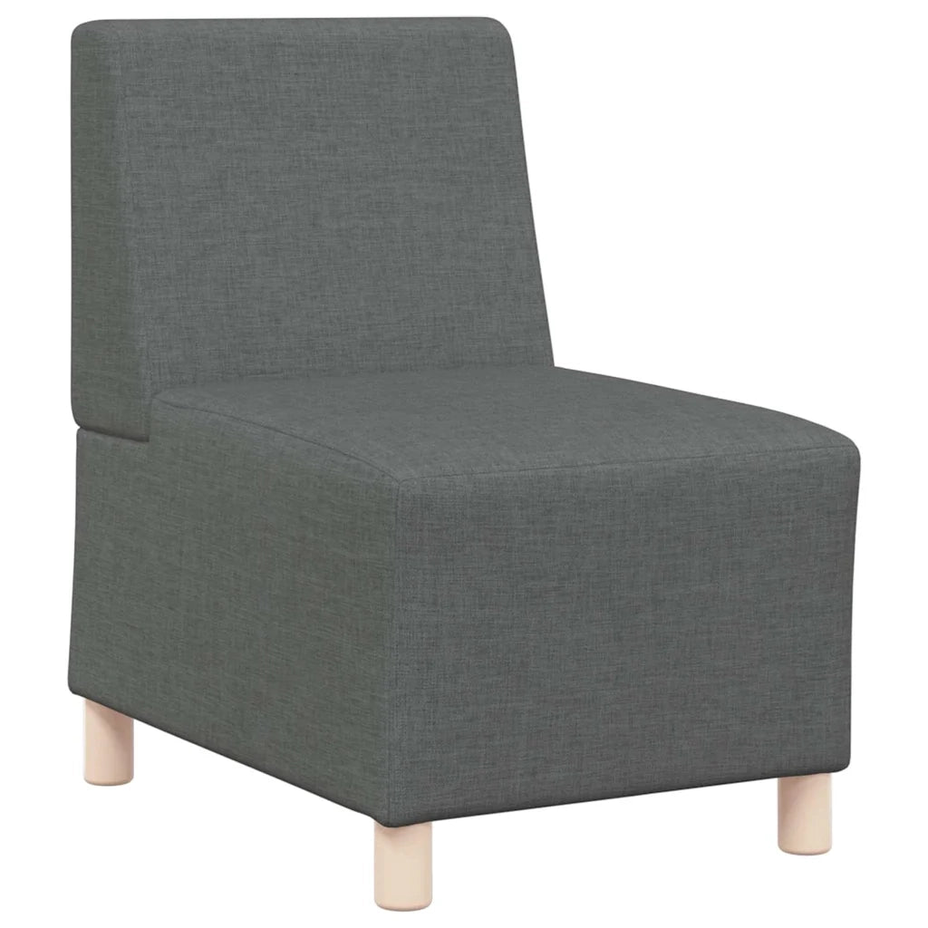 Unità di Divano Modulare Senza Braccioli 3 pcs Grigio scuro 3399793