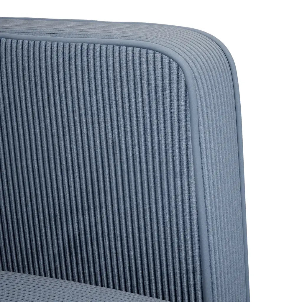 Divano Sedia con Braccioli-Poltrona-Sofa Relax Blu 54 cm Tessuto di velluto a coste