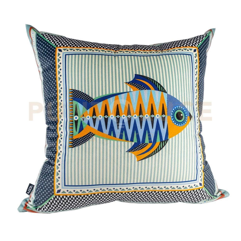 FODERA CUSCINO 50X50 DISEGNO PESCE