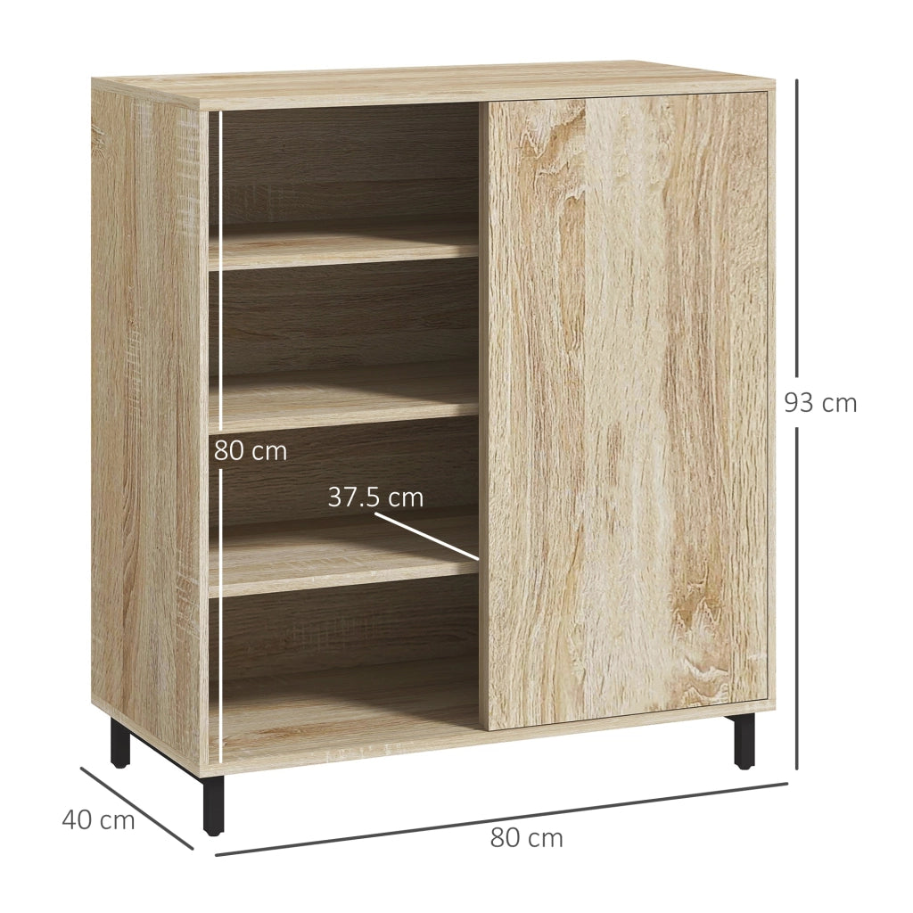 Armadio Scarpiera 4 Livelli Regolabile ¨C Minimal ¨C Bianco 80x40x93 cm