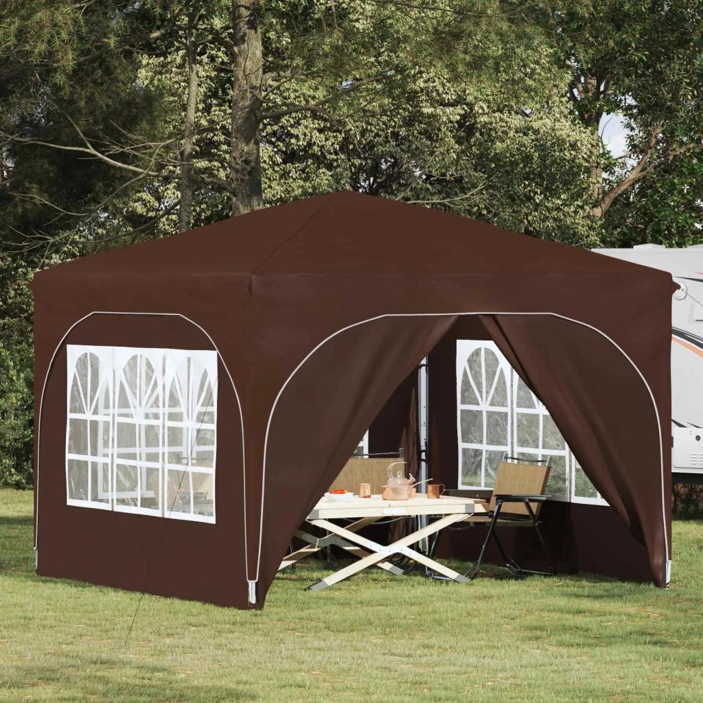 Tenda per feste a pop-up 290 x 290 x 245 cm Marrone 42019874
