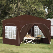 Tenda per feste a pop-up 290 x 290 x 245 cm Marrone 42019874