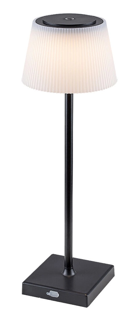 Lampada da tavolo USB ricaricabile LED 4W nera Taena Rabalux
