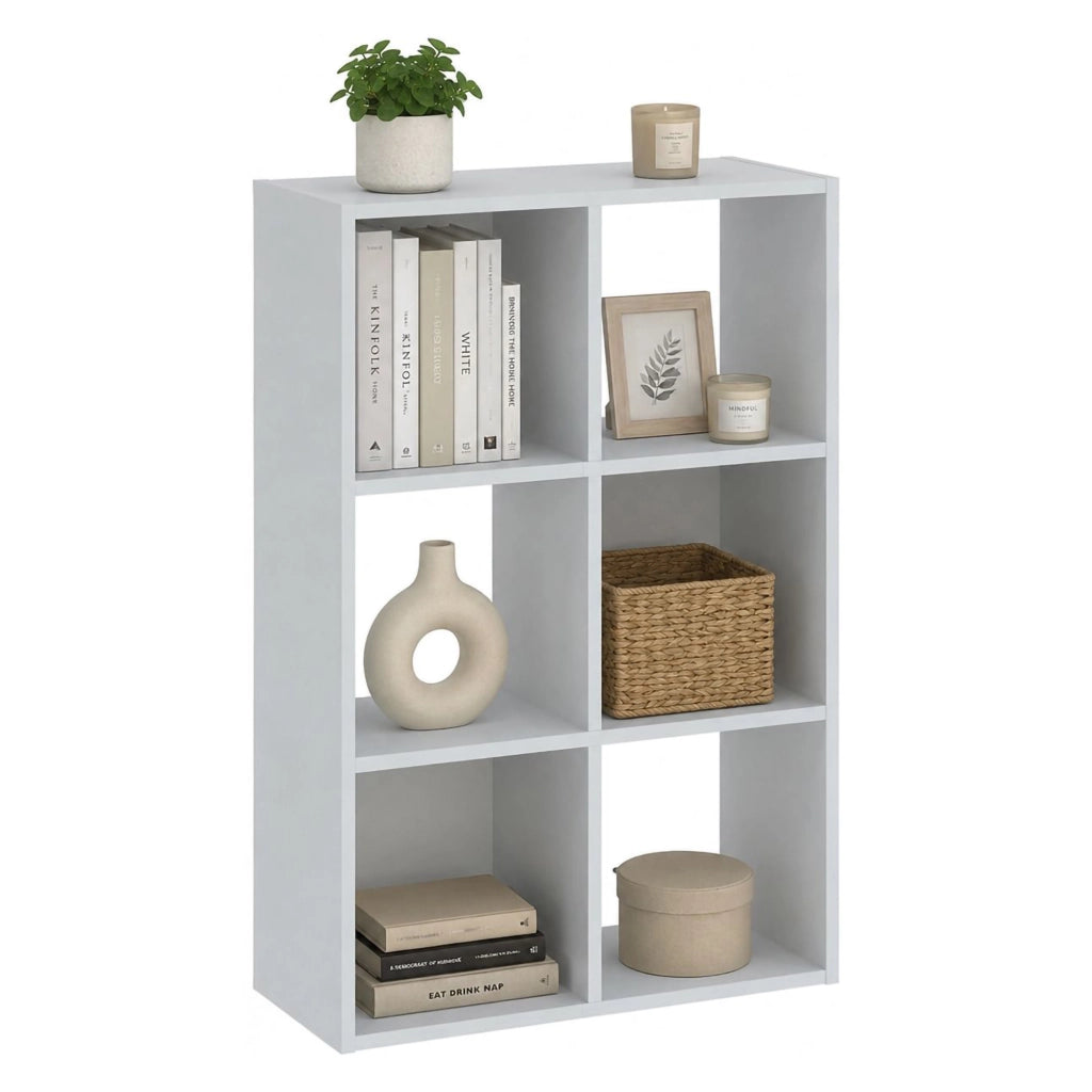 Biblioteca Lifasa, Libreria 4 Ripiani, 61x30x91h cm Bianco