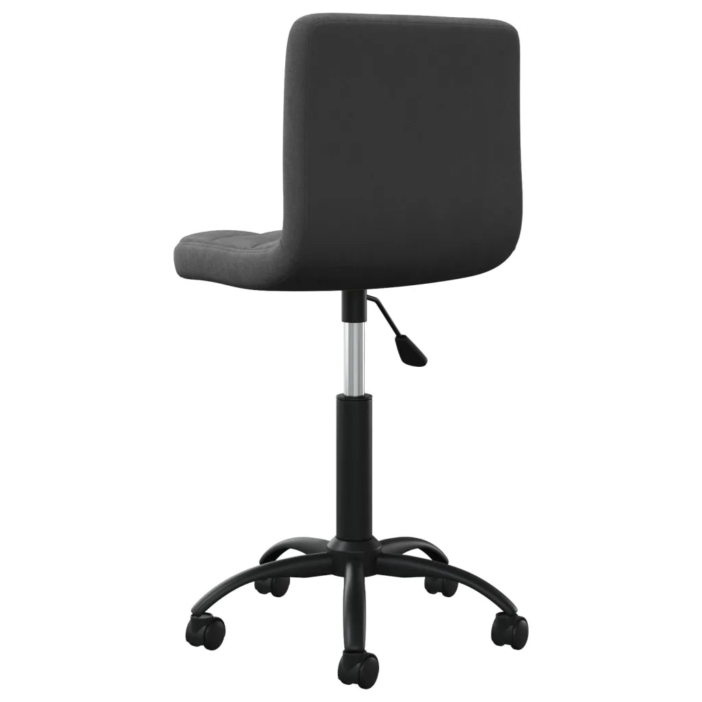 Sedia da Pranzo Girevole Nera in Velluto 3087593