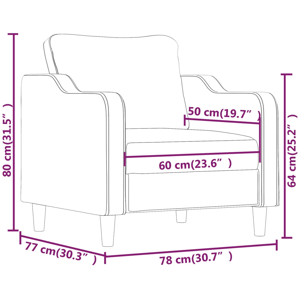 Poltrona | Sedia Relax Rosso Vino 60 cm in Tessuto