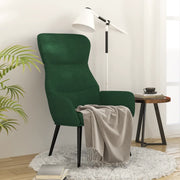 Sedia Relax Verde Scuro in Tessuto 341076