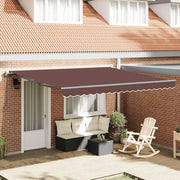 Tenda da Sole Retrattile Automatica 400x300 cm Marrone 3310210