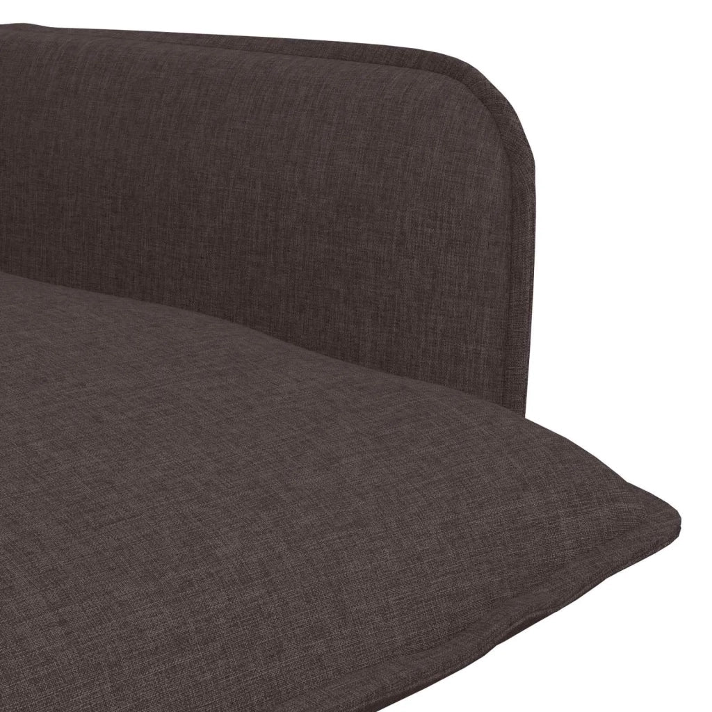 Poltrona Marrone Scuro Tessuto 42047702