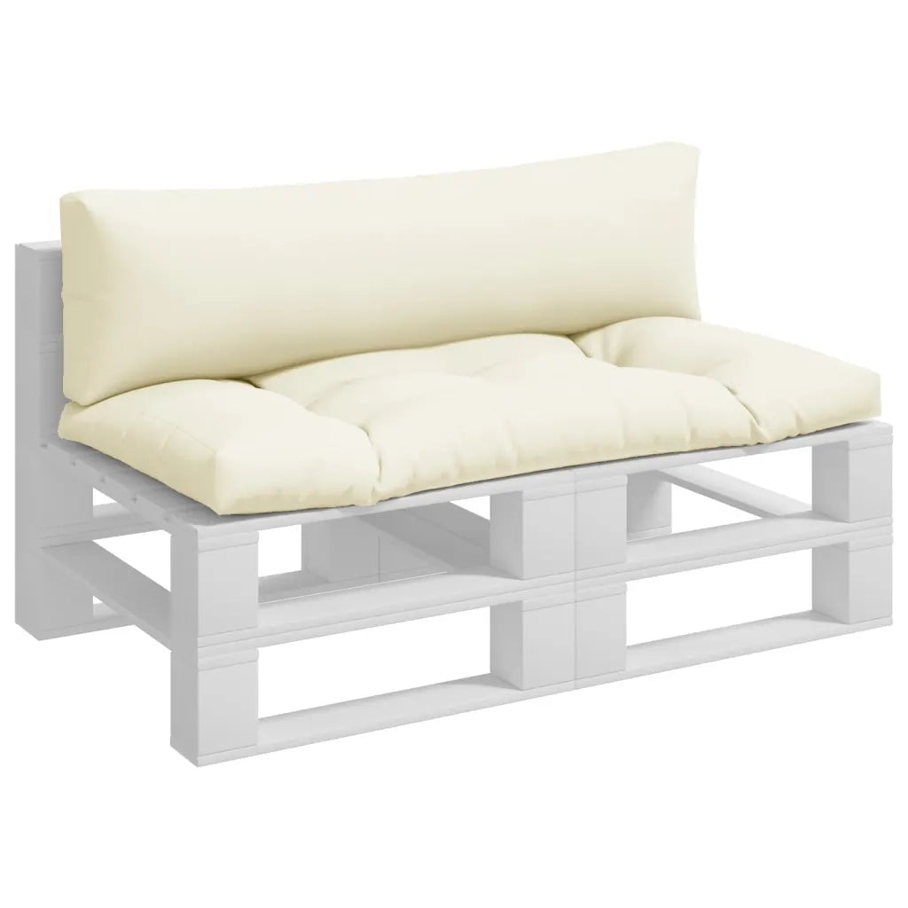 Cuscini per Pallet 2 pz Crema in Tessuto 360924