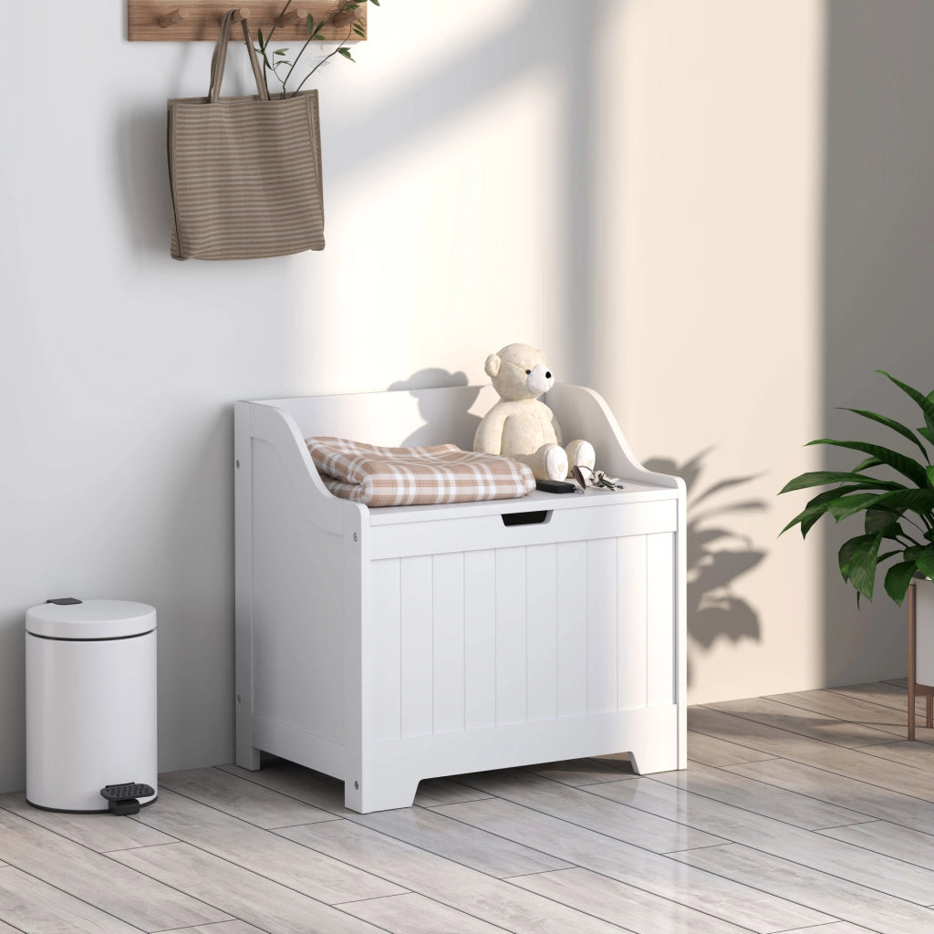 Cassa in legno con coperchio ¨C Minimal ¨C bianco