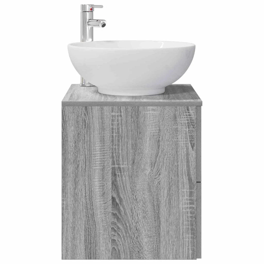 Mobile Lavabo da Parete Sonoma grigio 49,5 x 44,5 x 66,5 cm 890307