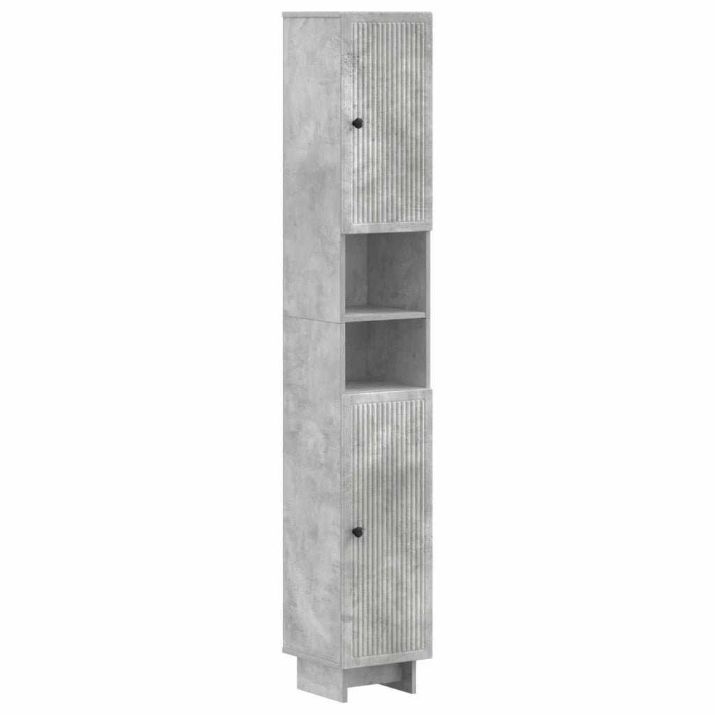 Set di Armadi da Bagno da 2 Pezzi EDE Grigio Cemento 3417498
