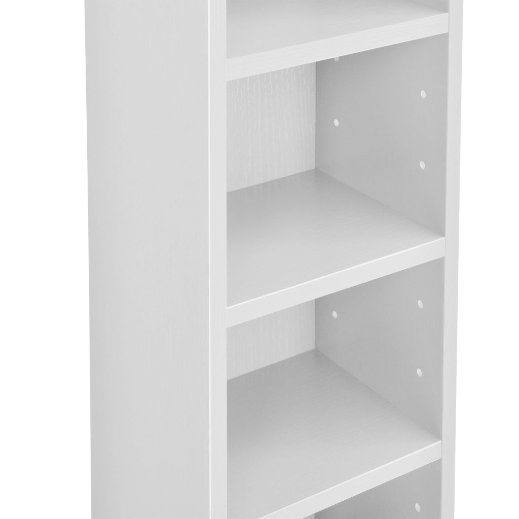Scaffale a Colonna Tynset con 12 Scomparti per CD DVD 175x20x20 cm Bianco [en.casa]
