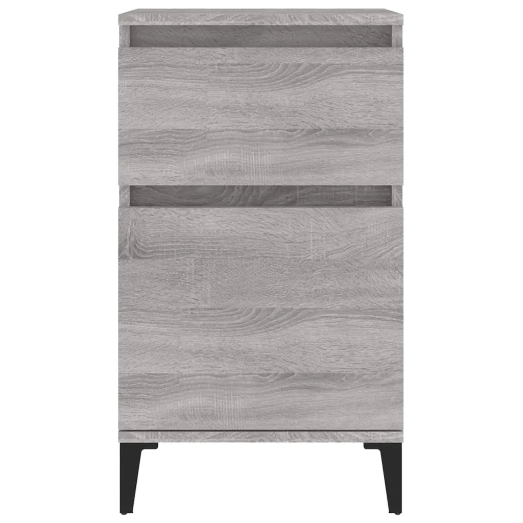 Comodino | Armadio da Notte | Mobiletto da notte Grigio Sonoma 40x35x70 cm