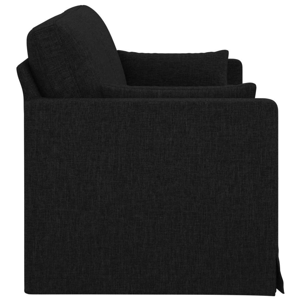 Divano Nero 198 x 78 x 80 cm Tessuto 42024371