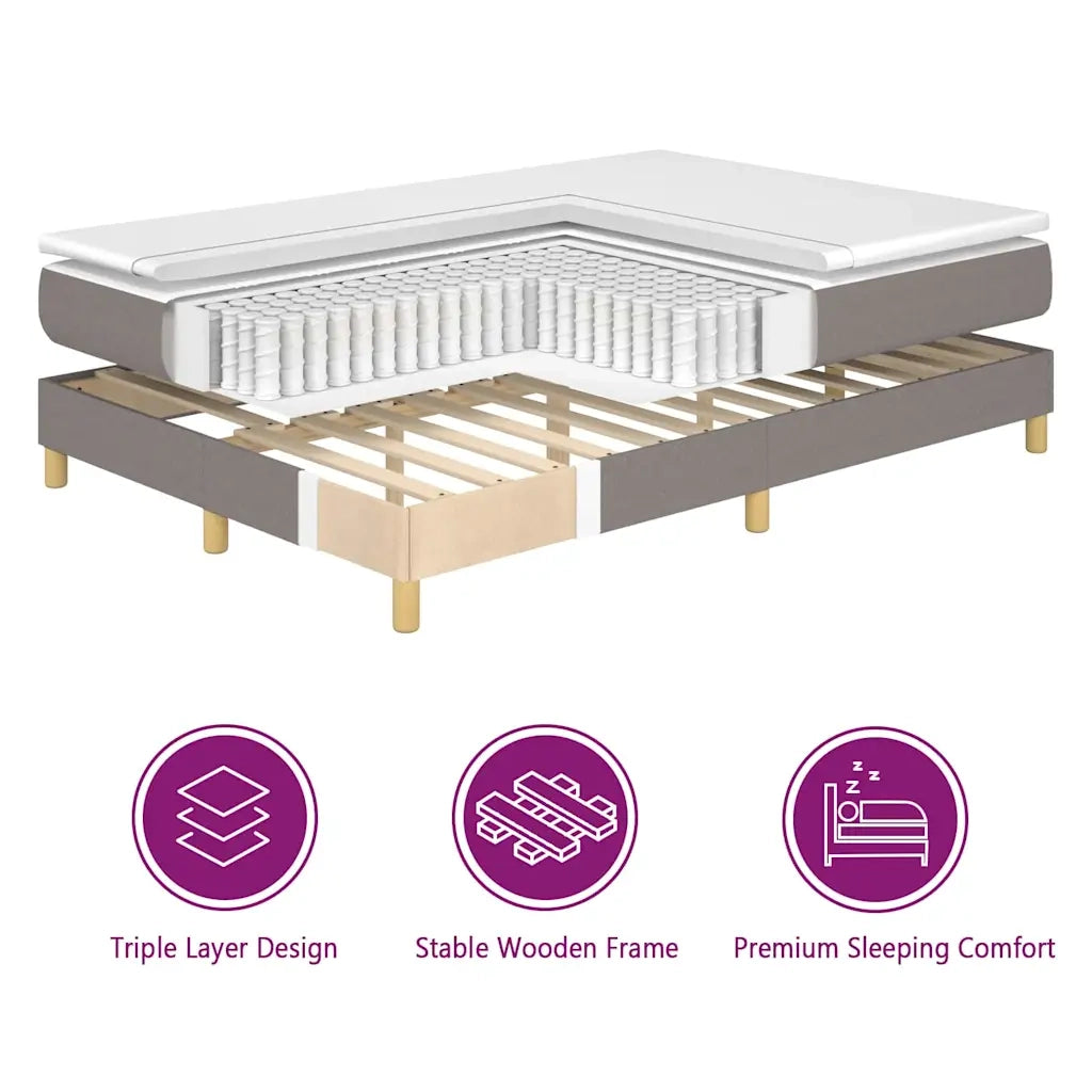 Letto a molle con materasso Talpa 90 x 200 cm Tessuto 3341879