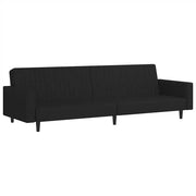 Divano letto | Sof¨¤ letto | Letto singolo a 2 Posti Nero in Velluto