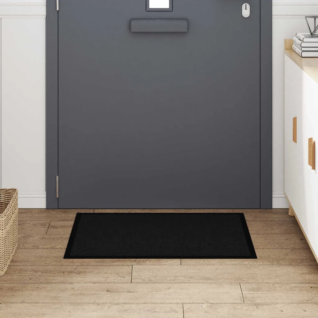 Zerbino | Tappetino Nero 60 x 40 x 1.2 cm Tessuto Teddy