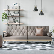Divano Letto con Braccioli Tortora in Tessuto 351942