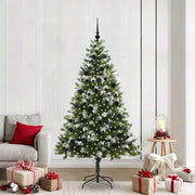 Albero di Natale artificiale a cerniera con neve fioccata 3395452