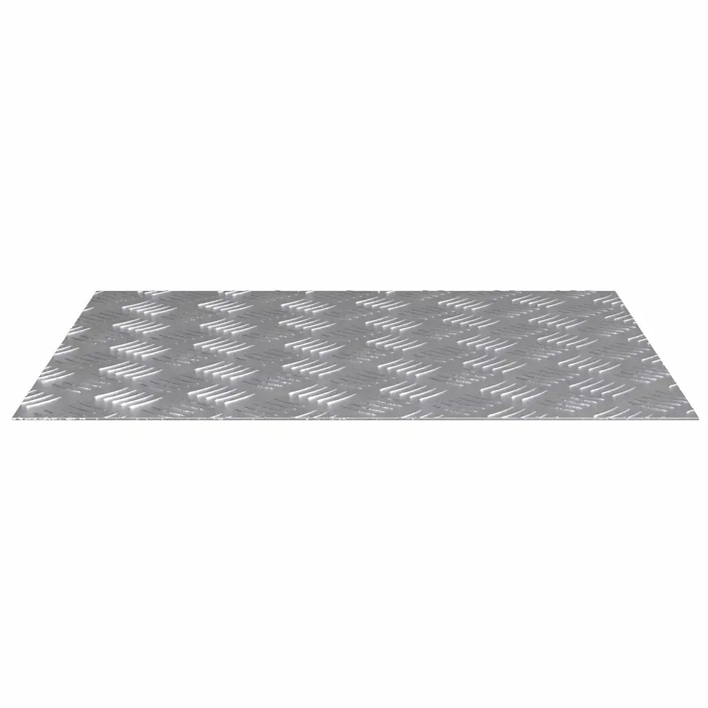 Gradini per Scale 2 pz | Tappetini per scale autoadesivi Argento 60 x 50 cm Alluminio