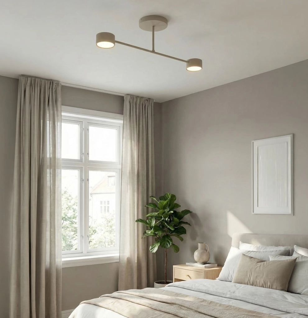 Lampada da soffitto HALO beige 2xGX53 Emibig