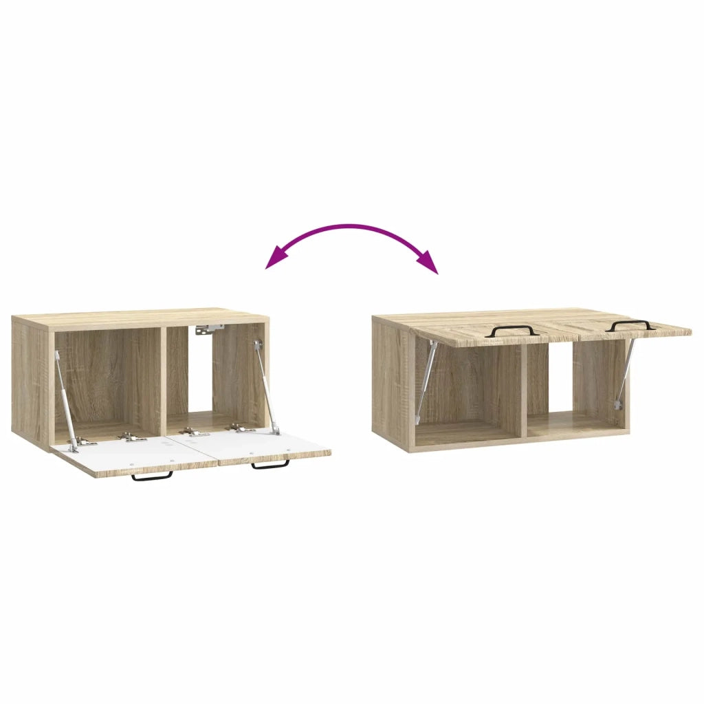 Mobile Porta TV da Muro-Credenza per TV sospesa Rovere Sonoma 59,5 x 31 x 30 cm 908513