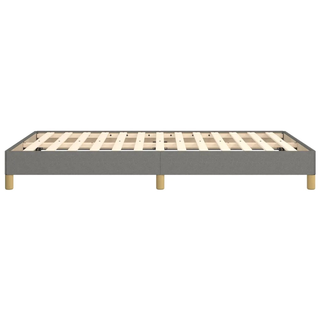 Letto matrimoniale | Letto per adulti | Giroletto senza Materasso Grigio Scuro 120x190 cm in Tessuto