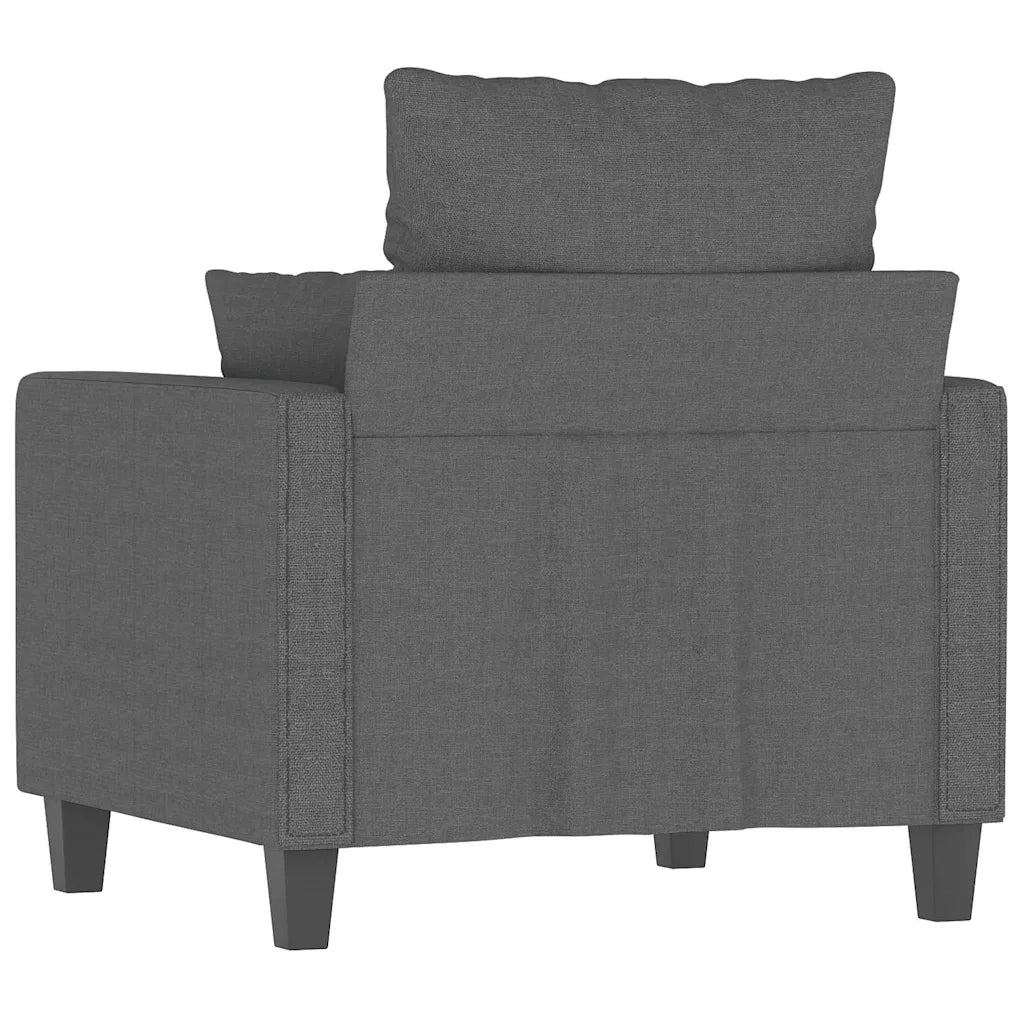 Poltrona | Sedia Relax Grigio Scuro 60 cm in Tessuto