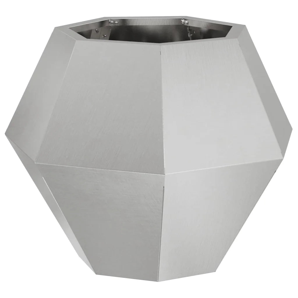 Fioriera Argento 50 x 50 x 40 cm Acciaio Inox 884060