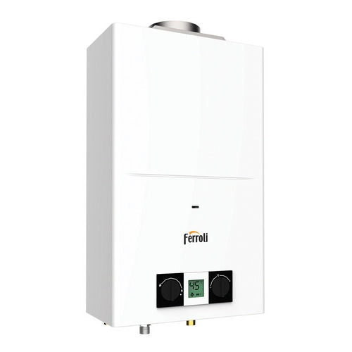 SCALDABAGNO A GAS CAMERA APERTA PEGASO ECO- 14 l/min - Gpl- FERRO- pezzi 1