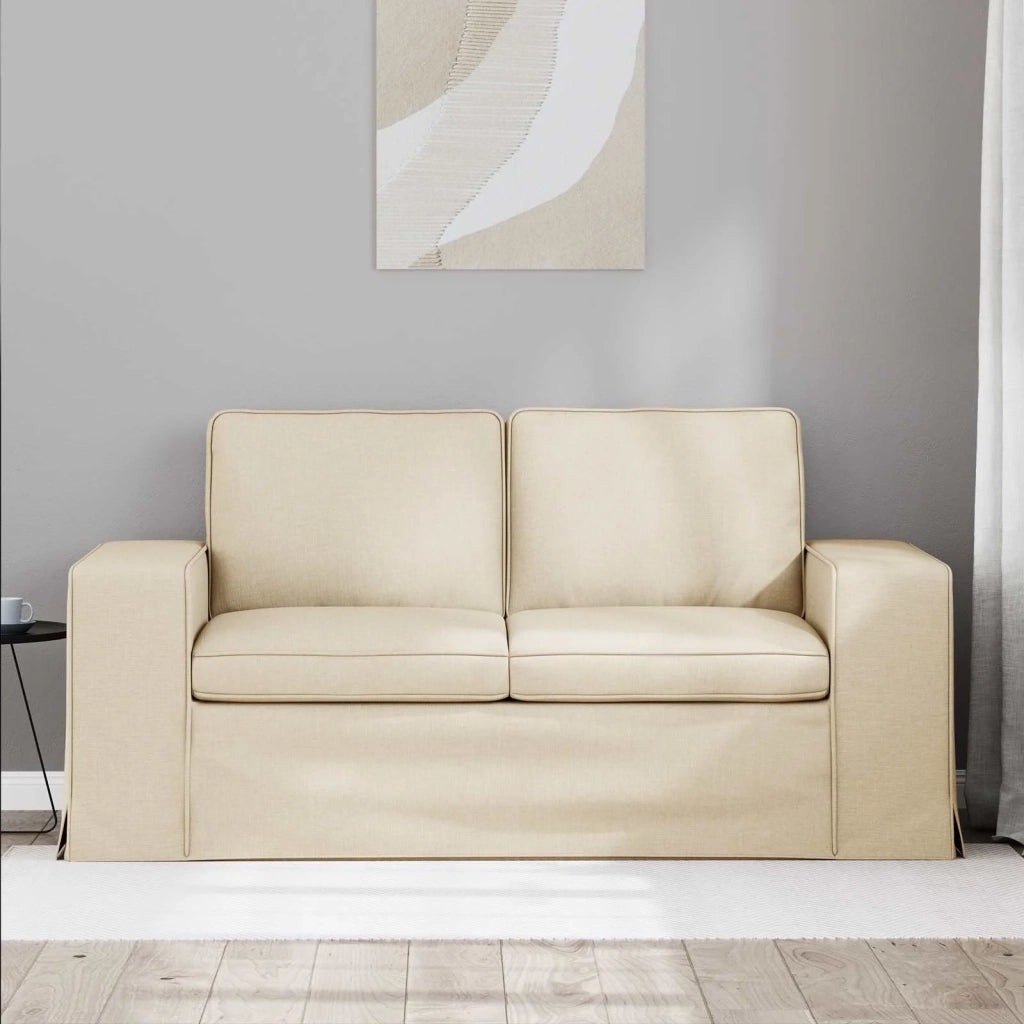 Divano Crema 162 x 80 x 82 cm Tessuto 42024388