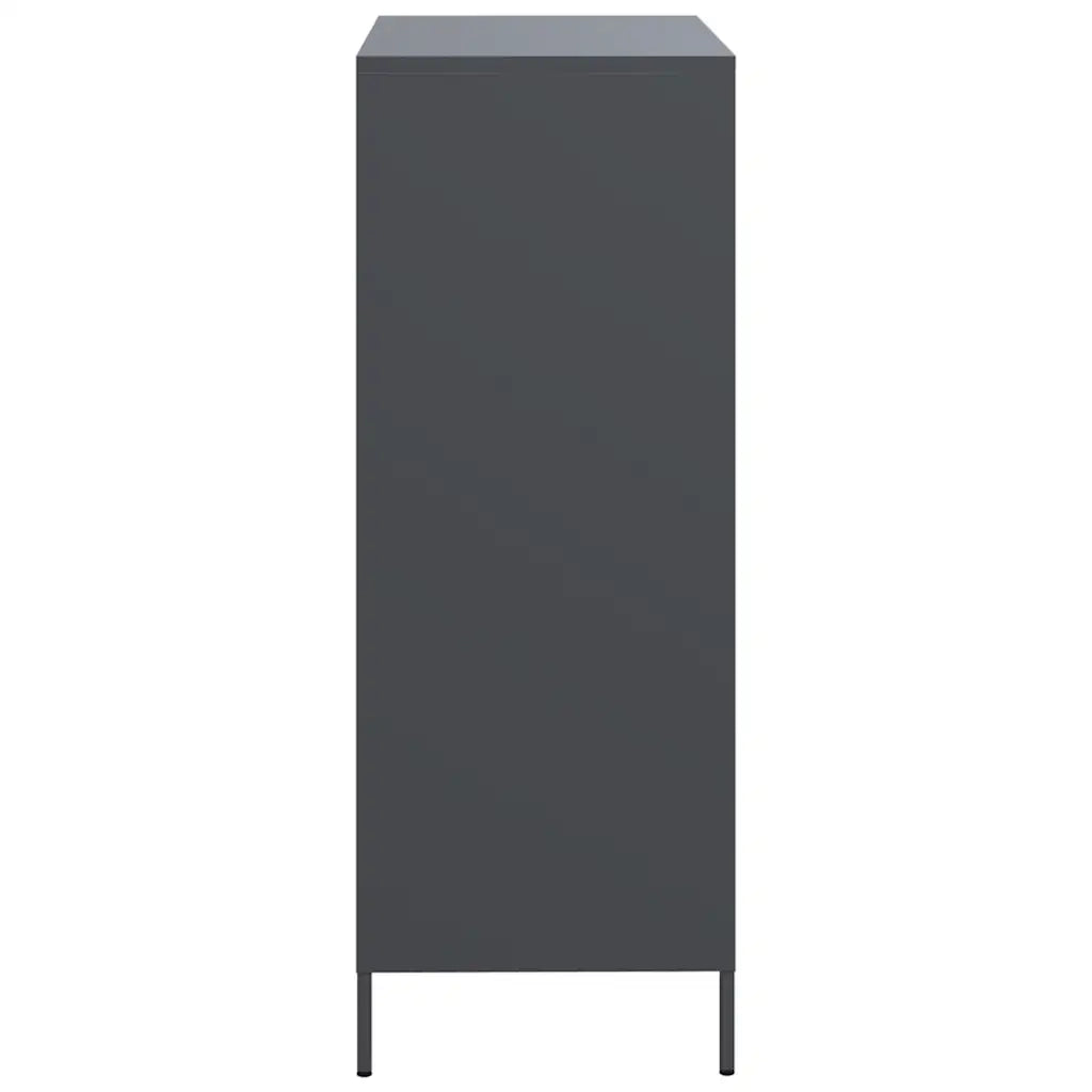 Credenza Antracite 68x39x101,5 cm Acciaio