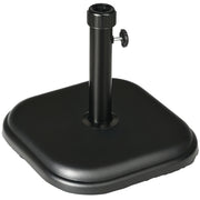 Base per Ombrellone in Plastica e Cemento ¨C Minimal ¨C 36x36x31cm, Nero, 11kg