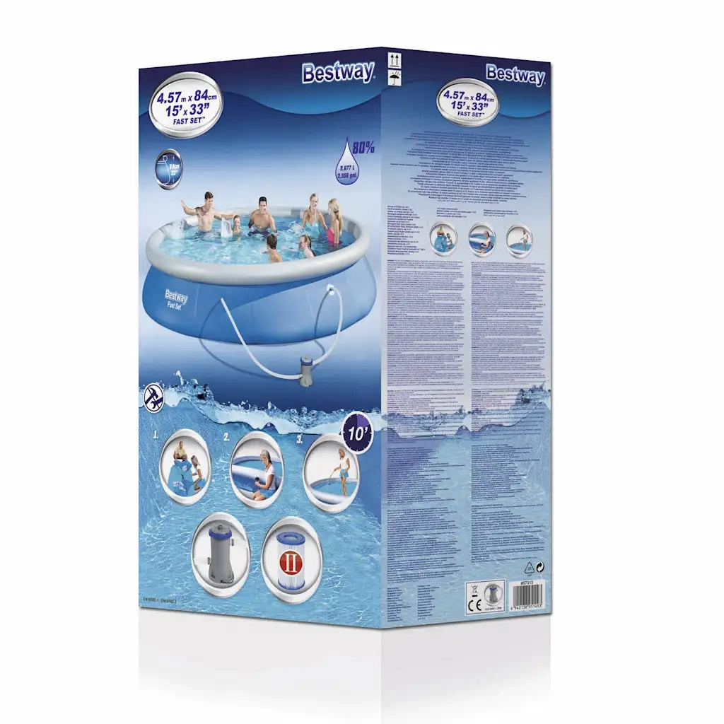Bestway Set Piscina Fast Set 457x84 cm 57313 3202442