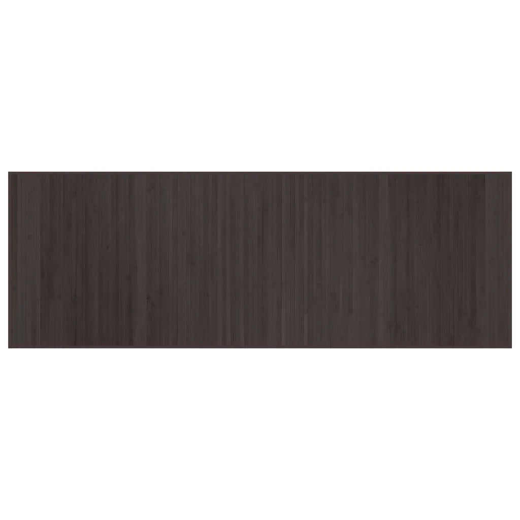 Tappeto del soggiorno | Tappeto Rettangolare Marrone Scuro 70x200 cm in Bamb¨´