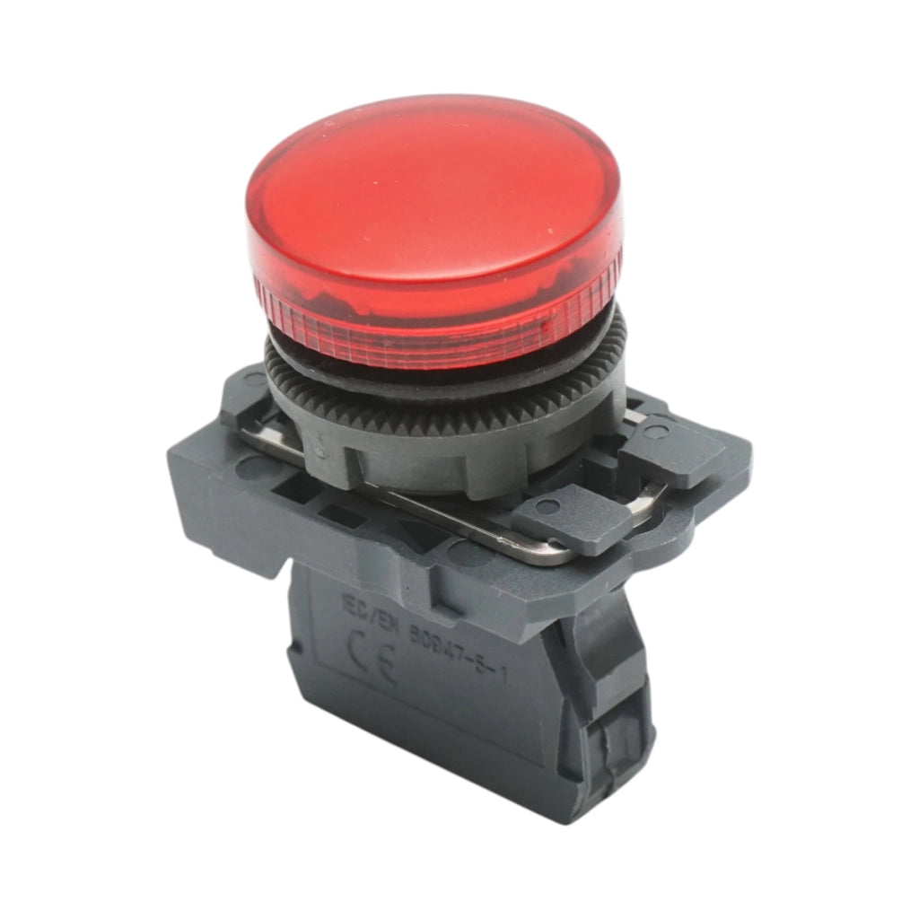 Indicatore di segnale LED rosso 220V, 14mA, TB5 Breckner Germany