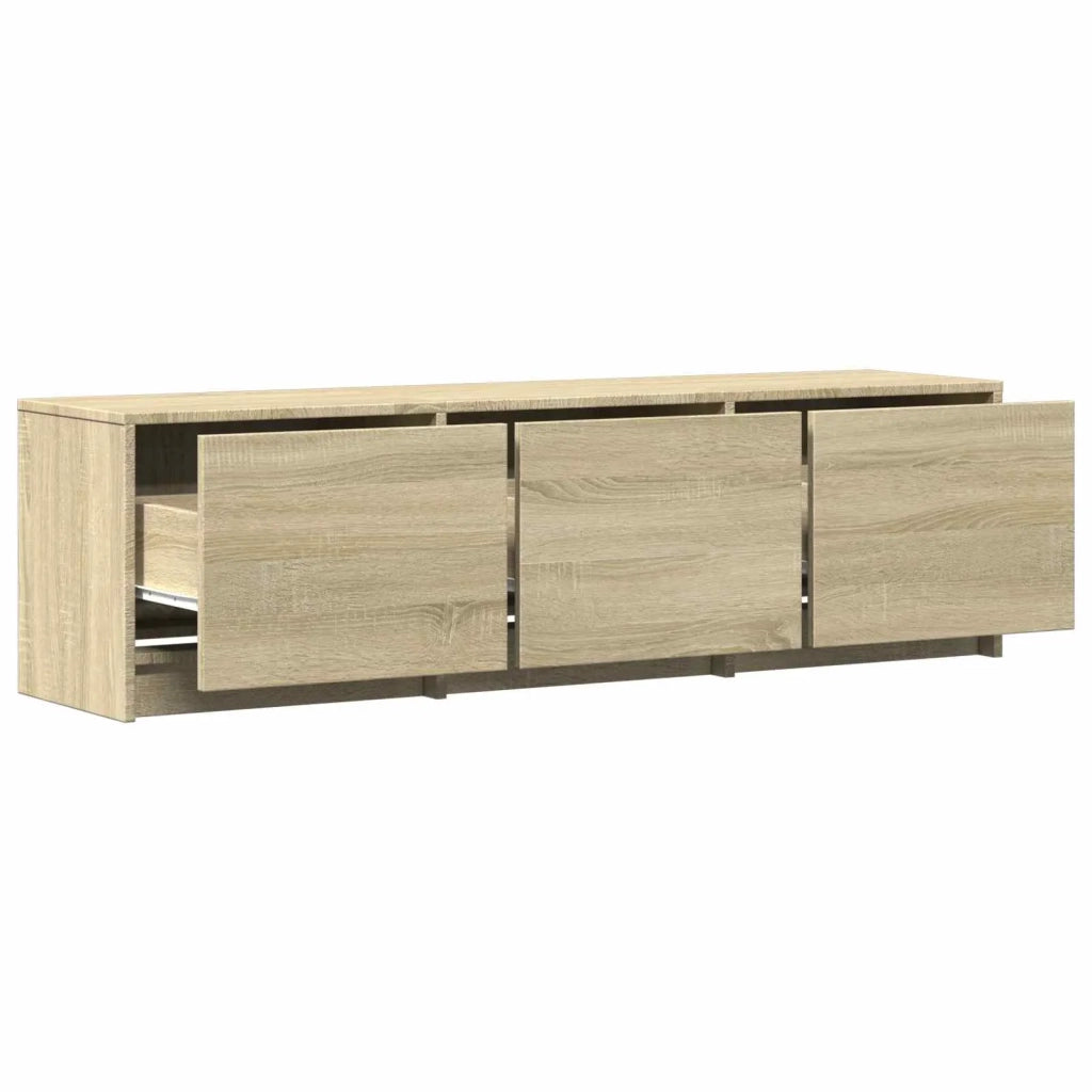 Mobile TV con LED-Credenza per TV Rovere Sonoma 140 x 34 x 40 cm
