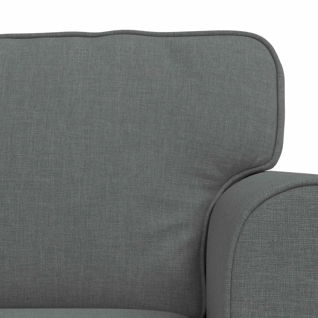 Set di divani 2 pcs Grigio scuro 155 x 82 x 80 cm Tessuto 3407487